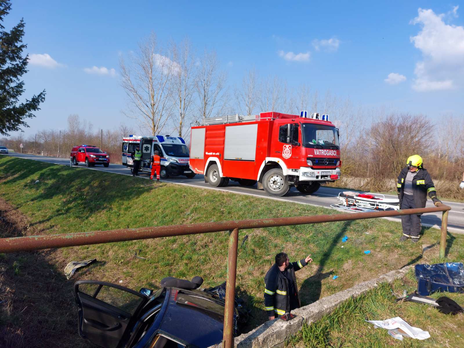 Zahtjevna intervencija DVD-a Donji Miholjac: tehničko spašavanje ozlijeđene osobe